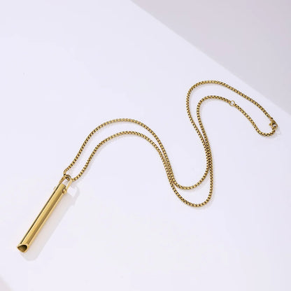 Collier Anti-Stress en Acier Inoxydable – Respiration Consciente